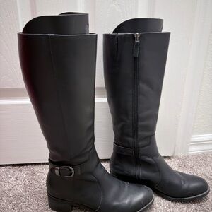 Franco Sarto Black Over the Knee Boots